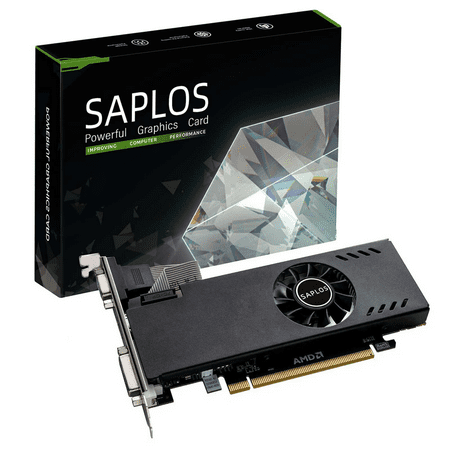 SAPLOS Radeon RX 550 Gaming Graphics Card,4GB,GDDR5,128 Bit,VGA DVI-D HDMI,Low Profile GPU,PCI Express X8,PC Video Card