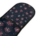 thumbnail image 4 of Yayeee Double Oven Mitt Kitchen Heat Resistant Baking 35" x7" Quilted Glove, Red Fireworks Pattern, 4 of 6