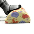 thumbnail image 5 of Nautical Foot Rest, Continuous Starfish Sea Shells Crab Motifs Digital Illustration Print, Non-Slip Backing Ergonomic Memory Foam Leg Support for Office, Pale Yellow Multicolor, by Ambesonne, 5 of 5
