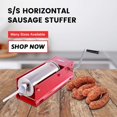 thumbnail image 6 of HAKKA 11 Lbs(5liter) Sausage Stuffer 2 Speed Steel Horizontal Sausage Stuffer Maker, 6 of 9