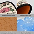 thumbnail image 4 of Tattoo Print Anti Fatigue Mats for Kitchen Floor,Set of 2 Non Skid Washable Waterproof Anti Kitchen Floor Mats for Kitchen Office Laundry Room Bathroom (19"x27"+19"x47") Home Decor, 4 of 7