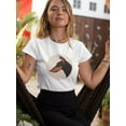 thumbnail image 2 of Beautiful Doberman Dog Portrait T-Shirt Women -Image by Shutterstock, Female Small, 2 of 4