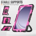 thumbnail image 5 of Case for Samsung Galaxy Tab A11 2025/Tab A9 2023 8.7 inch, 360 Rotating Stand Handle Pencil Holder Shoulder Strap Heavy Duty Shockproof Cover, Rose PC, 5 of 7