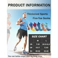 thumbnail image 2 of FEOYA Pack of 5 Men Crew Toe Socks Five Finger Socks Cotton Athletic Five Toe Socks Running Toe Socks for Outdoor Winter Sports Spring Autumn L, 2 of 6