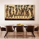 thumbnail image 5 of Pintura al óleo de una pieza de mujer africana sobre lienzo, imágenes de arte de pared abstracto de gran tamaño para sala de estar, decoración del hogar vintage, sin marco, 5 of 5