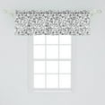 thumbnail image 2 of Ambesonne Animal Window Valance, Butterfly Pattern Freedom Sign Feminine Illustration, Curtain Valance for Kitchen Bedroom Decor with Rod Pocket, 54" X 18", White and Black, 2 of 3