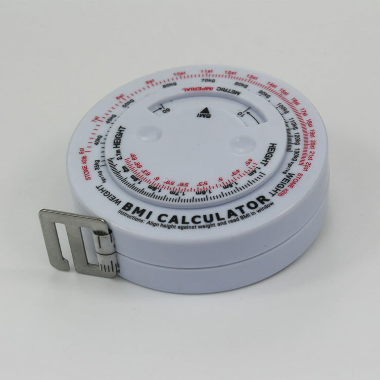 BMI Body Mass Index Tape Measure Calculator Sewing Tailor Body Scale  Fitness Caliper Measuring Body Retractable Tape Fat Tape Measure 