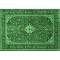 thumbnail image 1 of Ahgly Company Indoor Rectangle Medallion Emerald Green Traditional Area Rugs, 5' x 8', 1 of 4