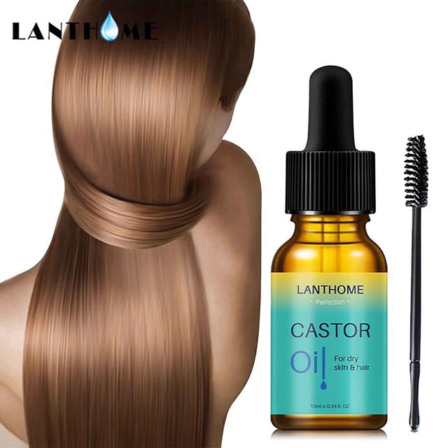Fiudx Aceite de Ricino, Acondicionador Nutritivo para El Cabello, Suavizante para Cejas y Pestañas, Hidratante para El Cuero Cabelludo, Cuidado Diario Del Cabello, Apto para Todo Tipo de Cabello, 10