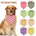 thumbnail image 2 of Creative Pet Scarf - Lovely Design Delicate Printing Small Dog Saliva Bib Birthday Gift Pet Supplies Festival Dress Up, 2 of 8