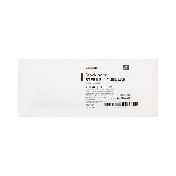 McKesson Surgical Stockinette 6 X 48 Inch Sterile Cotton Beige 16-3D-648, 1 Ct
