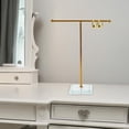 thumbnail image 4 of Jewelry Organizer Jewelry Display Rack Metal Stable Base Jewelry Holder Necklace T Shape Gold, 4 of 8