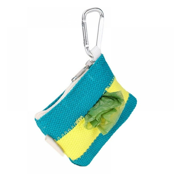 GOODLY Pet Poop Bag Holder Attaches to Dog Leash,Lock Zipper Pockets