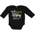 thumbnail image 3 of Inktastic My 1st Black History Month Boys or Girls Long Sleeve Baby Bodysuit, 3 of 5