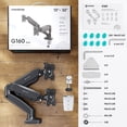 thumbnail image 7 of ONKRON Dual Monitor Arm for 13-32” Screens up to 17.6 lbs Each, Mount For 2 Monitors, 7 of 7