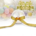 thumbnail image 2 of Dekaim Bola Transparente 5 Piezas Decoración de Regalo de Caramelo Caja Transparente Bola Colgante de Brillo navideño(Knot-Oro), 2 of 5