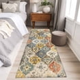 thumbnail image 5 of Vintage Boho Large Area Rugs for Bedroom Living Room, Soft Non Slip Carpet Bedside Rug, Chic Farmhouse Neutral Morocco Geometric Rectangular Floor Cover Kitchen Accent Rug 2'x6' for Office, 5 of 9