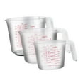 thumbnail image 1 of Juego de tazas medidoras de 3 piezas, vaso medidor, jarra medidora multifunción con doble escala para harina, cocina, hogar, 1 of 9