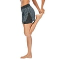 thumbnail image 5 of DODOING 2/ 1 Packs High Waist with Pockets Yoga Short Tummy Control Athletic Non See-Through Yoga Shorts, 5 of 8
