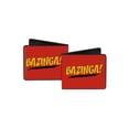 thumbnail image 3 of The Big Bang Theory Wallet, Bifold, Bazinga Red Gold Black, Vegan Leather, 3 of 4