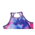 thumbnail image 2 of Oudiya Girls Gymnastics Leotards Sparkly Sleeveless Clasp Back Dance Leotard Unitards with Tumbling Shorts and Scrunchie, 2 of 5