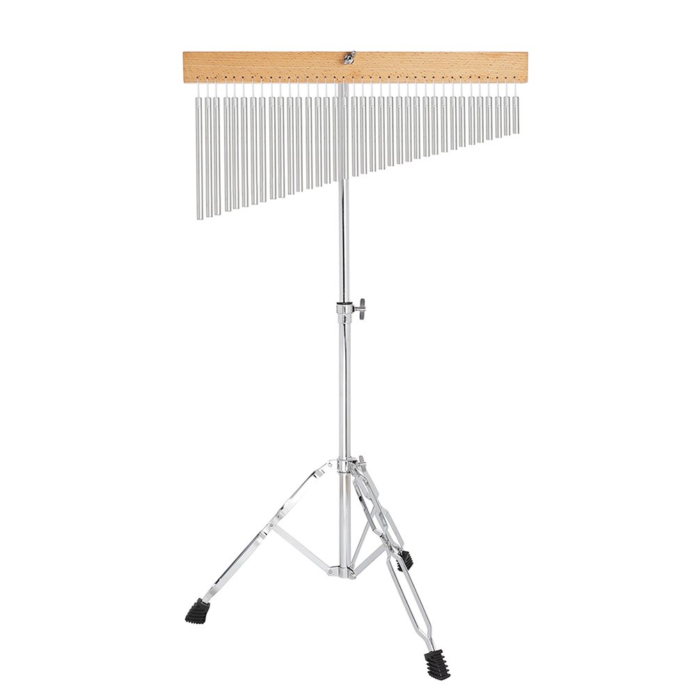 36 Bar Chimes with Tripod Stand Chrome Color