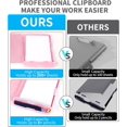 thumbnail image 2 of Clipboard with Storage, Large Capacity Nursing Clipboards with Low Profile Clip, Heavy Duty Plastic Storage 8.5x11 Clip Board with Pen Holder, Side-Opening, A4 Organization Box for Writing, 2 of 9