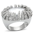 thumbnail image 2 of Luxe Jewelry Designs Women's Rhodium Plated Ring with AAA Grade Cubic Zirconia - Size 6, 2 of 2