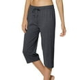 thumbnail image 4 of Champion Women’s Lightweight Lounge Capri Pants with “C” Logo, Standard Fit, Cotton-Blend Fabric, Sizes S-XXL, 4 of 4
