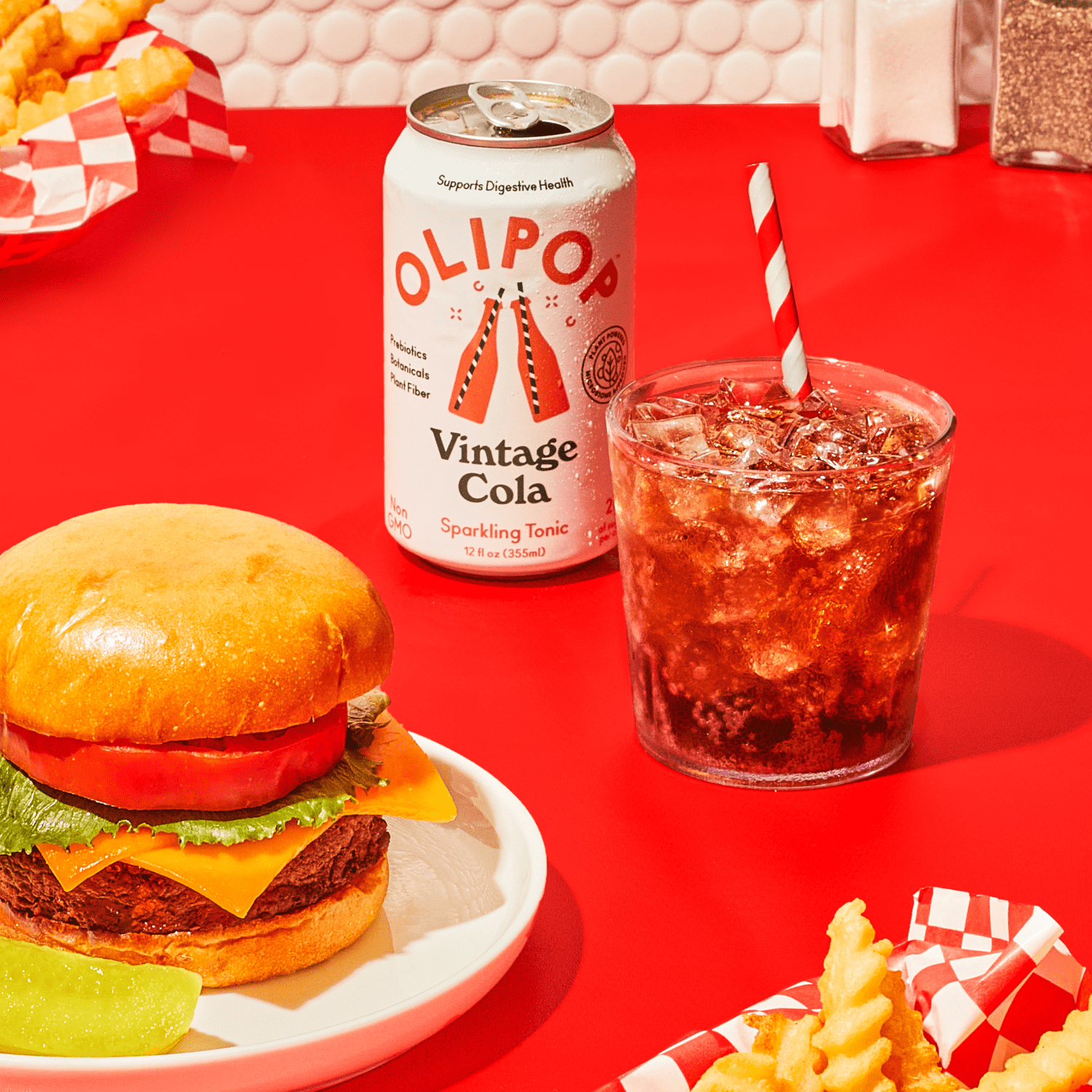 Buy OLIPOP Vintage Cola, A New Kind of Soda, 12 fl oz (12 pack) Online ...