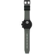 Swatch Big Bold Chrono Unisex Watch Casual Plastic Black Automatic Waterproof Checkpoint Black SB02B400