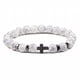 thumbnail image 5 of Pulsera de cuentas cruzadas de piedra volcánica de 8 mm de estilo europeo y americano con piedra de tigre, pino blanco y piedra de agalla negra, 5 of 5