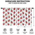 thumbnail image 2 of Blackout Kids Curtains,Strawberry Plants Fruit Watercolor Childrens Insulated Curtains Set Of 2,Bedroom Essentials,Toddler Room Decor 52"x63", 2 of 5