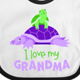thumbnail image 4 of Inktastic I Love My Grandma Cute Turtle Family Boys or Girls Baby Bib, 4 of 4