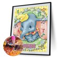 thumbnail image 1 of Cuadros Decorativos 5D bricolaje taladro redondo completo diamante pintura elefante decoración del hogar arte artesanal (V2814) Ehuebsd embutido en tela, 1 of 8