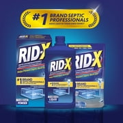 RID-X Septic Tank Treatment Powder - 2 Month Supply, Dual Action Enzymes and Bacteria to Break Down Waste & Prevent Backups