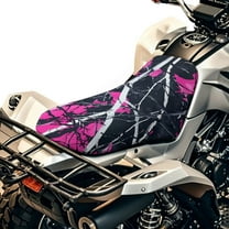 Uorisanigo Pink Hunting Camo Forest Seat Cover for ATV Four-Wheeler Seat Cover Waterproof Polyester, Compatible with Sportsman Rancher Foreman Scrambler Kodiak Grizzly Arctic Cat