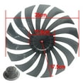 thumbnail image 2 of 14 Inch Floor Fan Table Fan Blade With Nut Cover Fan Blade Fan Accessories 15-Blade, 2 of 9