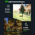 thumbnail image 3 of (Clearance) XIANXIAN Solar Christmas Tree for Outdoor Christmas Decorations Pathway Lights with Multi-Color Lights Waterproof for Outside Garden Yard Lawn House Front Porch Door Holiday Garden Decor, 3 of 9