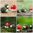 thumbnail image 3 of ADDHAT 3Jgo Adornos De Jardín Con Erizos Y Hongos En Resina Multi Para Exterior Y Paisajismo, 3 of 8