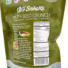 180 Snacks Nut + Seed Crunch, Sunflower Seeds, Pecans, Pumpkin Seeds 16 Oz Bag