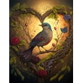 thumbnail image 2 of Swooning Songbirds - Birds of Love Canvas Wall Art, 2 of 2
