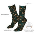 thumbnail image 4 of Cauagu Deers In The Forest Pattern Fun Novelty Crew Socks,Casual Athletic Socks Neutral Socks Cozy Crew Socks Christmas Gift, 4 of 7