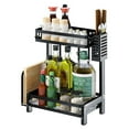 thumbnail image 4 of Kitchen Spice Rack, 2 /3 Tier Spice Rack Storage Organizer Countertop Freestanding Shelf Bathroom Standing Rack Holder Display Shelves, Kitchen Countertop Cabinet Pantry Bathroom Office Storage, 4 of 5