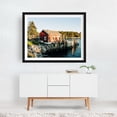thumbnail image 2 of Fishing Shack, Sprucehead Island - South Thomaston Maine Photography Coastal Rustic Harbor Nature Rural Boat Scenic Black Framed Wall Art Print 18 x 24 inches, 2 of 3