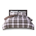 thumbnail image 6 of OMCPET 3 Piece Essentials Parkston Plaid Comforter, Matching Sham, 3M Scotchguard Stain Release Cover, Hypoallergenic All Season Bedding-Set,Twin/Twin XL,Brown, 6 of 9