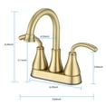 thumbnail image 5 of CoSoTower 2-Handle&nbsp;Bathroom&nbsp;Sink&nbsp;Faucet&nbsp;With&nbsp;Pop-Up&nbsp;Drain（Brushed Golden）, 5 of 6