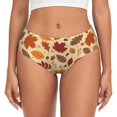 thumbnail image 1 of Balery Autumn Leaves 2 Ropa Interior de Algodón para Mujer con Dibujo – Braguitas Cómodas y Elásticas, Estilo Clásico-X-Small, 1 of 6