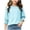 Gtops63-Light Blue, variant on xaweyi Girls And Boys Long Sleeved Cotton T Shirt Trendy Loose Fit Suitable Base Layer All Year Round,Sizes 5-6 Years
