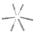 thumbnail image 5 of YLSHRF 6pcs 50mm 2.0-6.0mm 0.25 Hex Shank S2 Alloy Flat Head Magnetic Tip Slotted Screwdriver Bits,0.25,50mm, 5 of 5